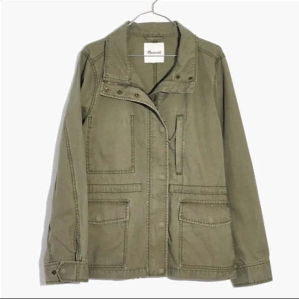Madewell Green Utility Safari Jacket Sz XS - Picture 12 of 12